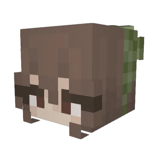 berrilies Minecraft avatar head, 3D render