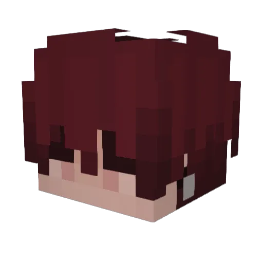 berrwi Minecraft avatar head, 3D render