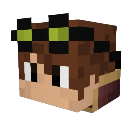 berry12318 Minecraft avatar head, 3D render