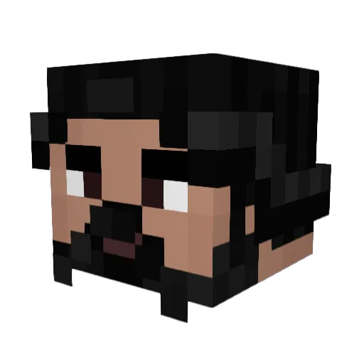 berryberrynaisu Minecraft avatar head, 3D render