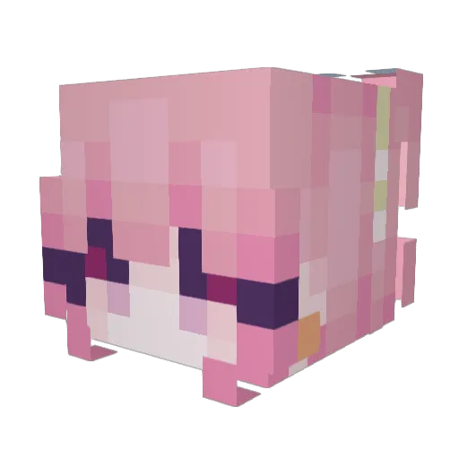 berrychanm Minecraft avatar head, 3D render
