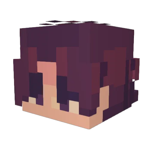 berryhotel Minecraft avatar head, 3D render