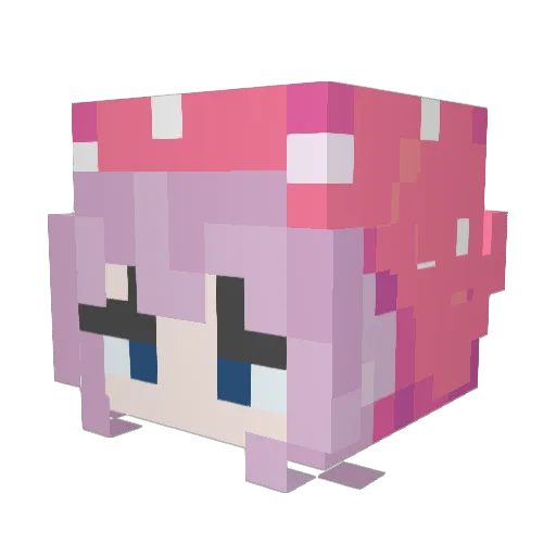berrylouise Minecraft avatar head, 3D render