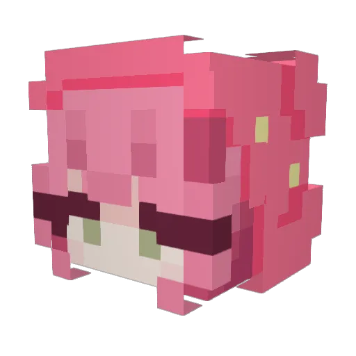 berrynisa Minecraft avatar head, 3D render