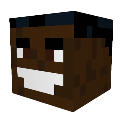 berryvilla Minecraft avatar head, 3D render