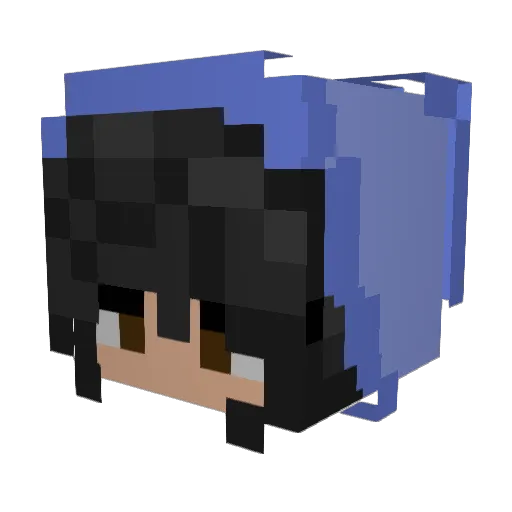 berryybee Minecraft avatar head, 3D render