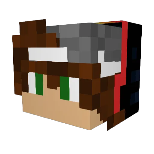 berta03 Minecraft avatar head, 3D render