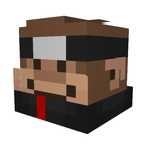 berta144 Minecraft avatar head, 3D render