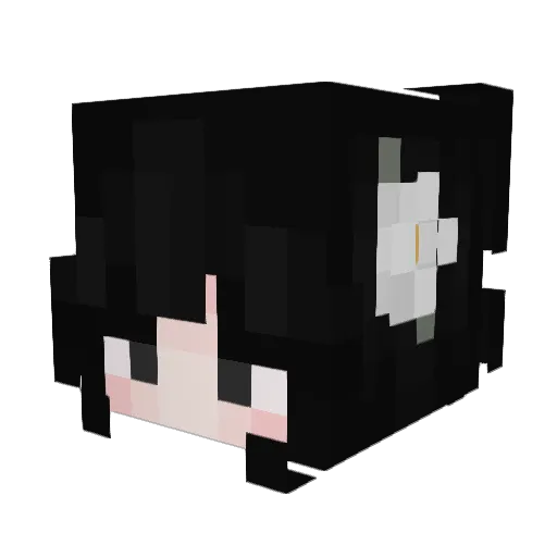 bertaut Minecraft avatar head, 3D render