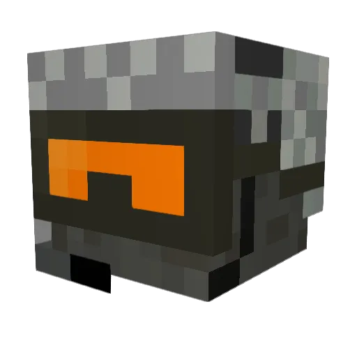 bertext Minecraft avatar head, 3D render