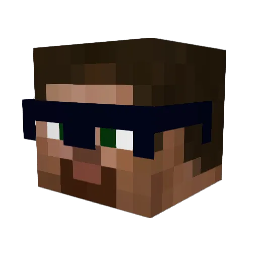 bertgoethals Minecraft avatar head, 3D render
