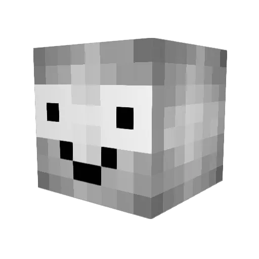 bertie333 Minecraft avatar head, 3D render
