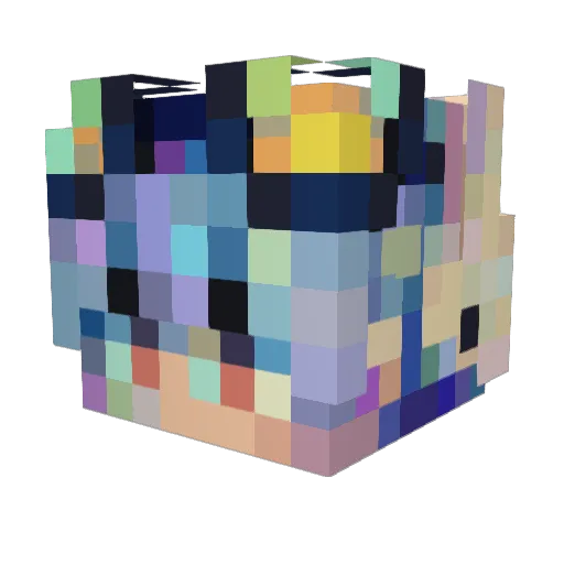 bertiu_ Minecraft avatar head, 3D render