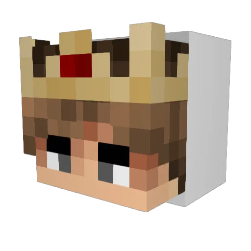 berto97 Minecraft avatar head, 3D render