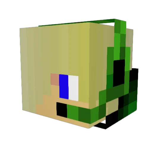 bertpr Minecraft avatar head, 3D render