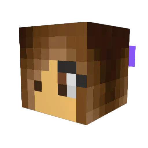 bertramgi Minecraft avatar head, 3D render