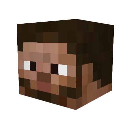 bertrand623 Minecraft avatar head, 3D render
