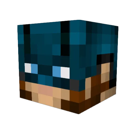 bertxernie Minecraft avatar head, 3D render