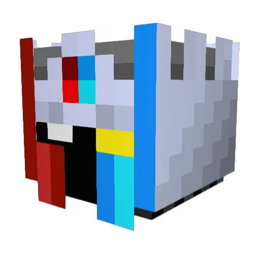 beru825 Minecraft avatar head, 3D render