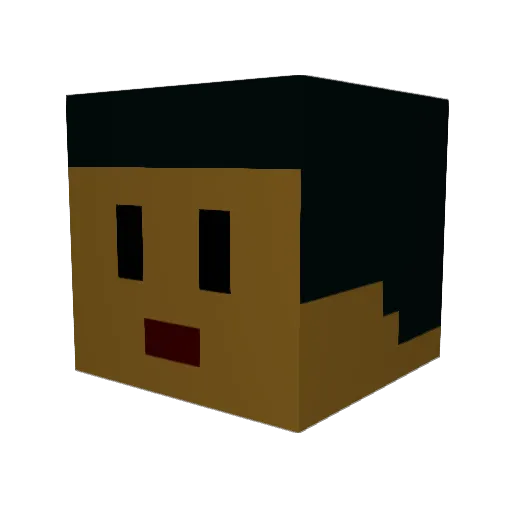 beryosu Minecraft avatar head, 3D render