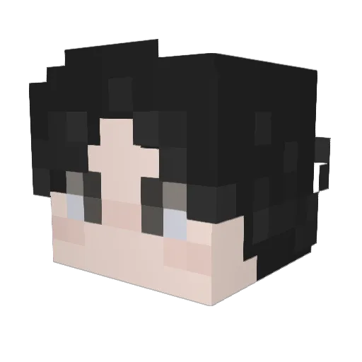 besameeee Minecraft avatar head, 3D render