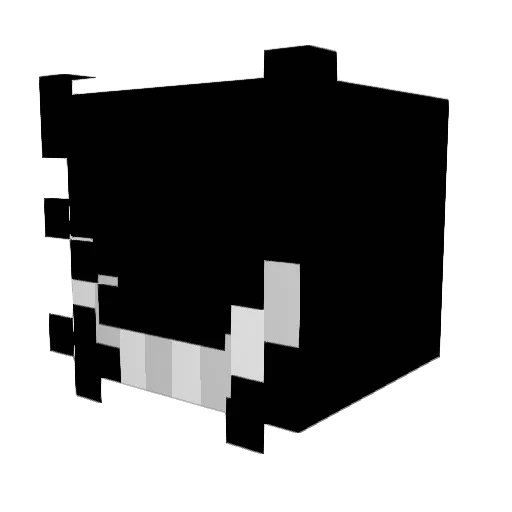 beschimpfenn Minecraft avatar head, 3D render