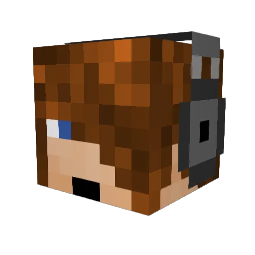 beschmor Minecraft avatar head, 3D render