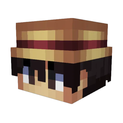 bescoo Minecraft avatar head, 3D render