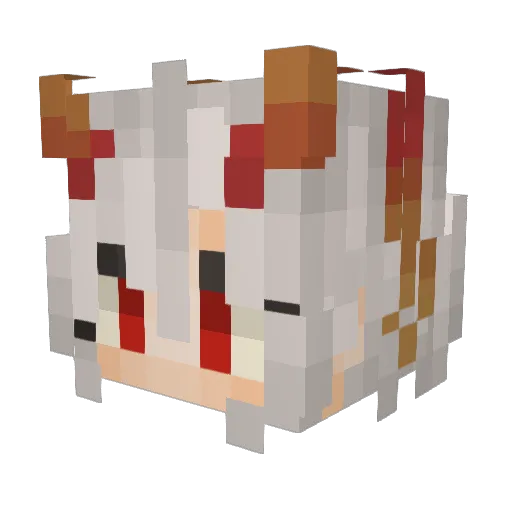 bespoke7 Minecraft avatar head, 3D render