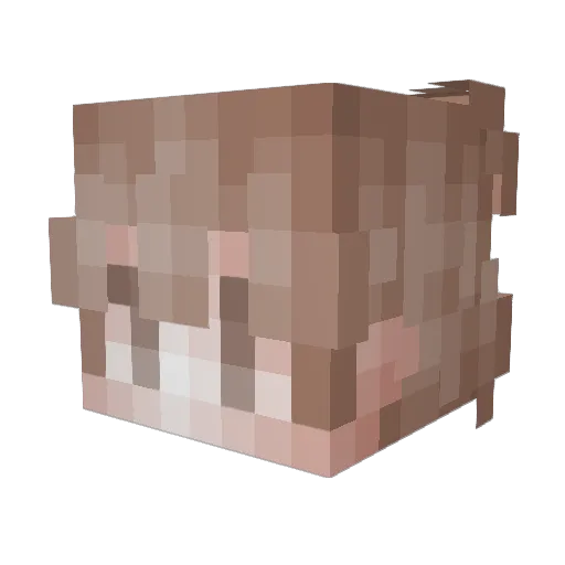 bespokeMahler Minecraft avatar head, 3D render