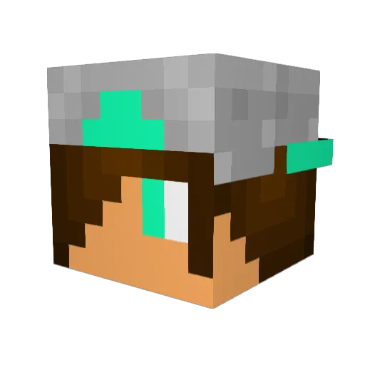 best_Lol_game Minecraft avatar head, 3D render