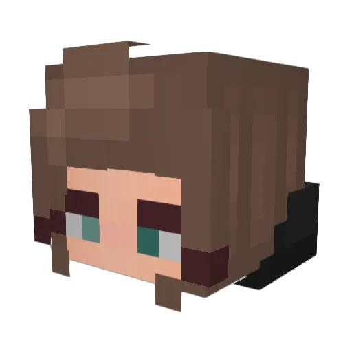 best_sniper Minecraft avatar head, 3D render