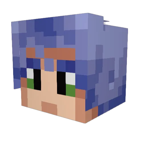 bestaflex Minecraft avatar head, 3D render