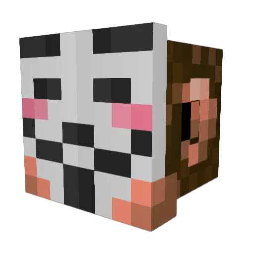bestash02 Minecraft avatar head, 3D render