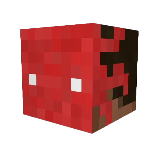 bestbricker Minecraft avatar head, 3D render