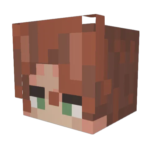 bestservedcold Minecraft avatar head, 3D render