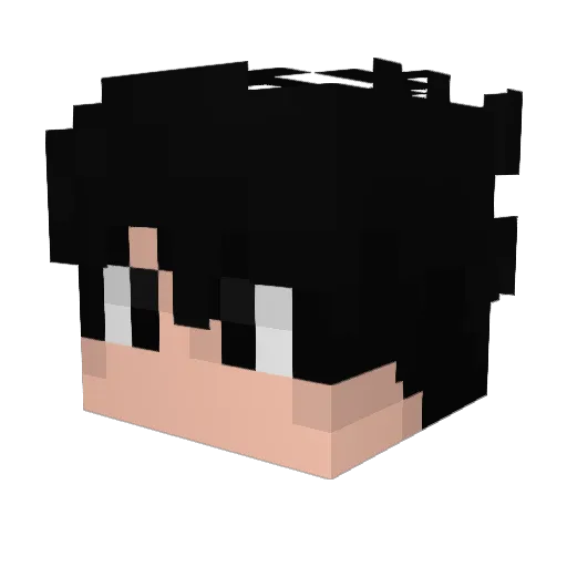 bestshw Minecraft avatar head, 3D render