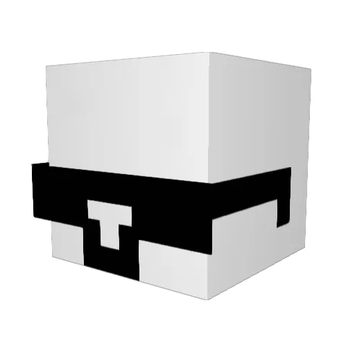 beszpro Minecraft avatar head, 3D render