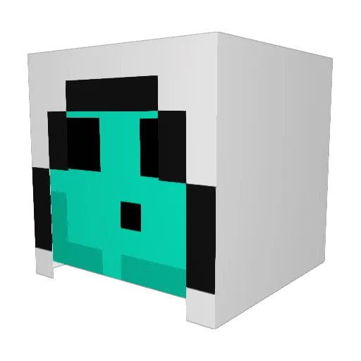 beta0911 Minecraft avatar head, 3D render