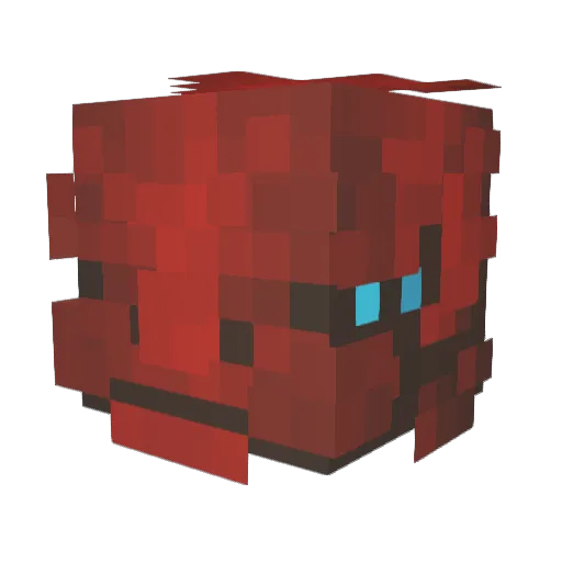 betafate Minecraft avatar head, 3D render