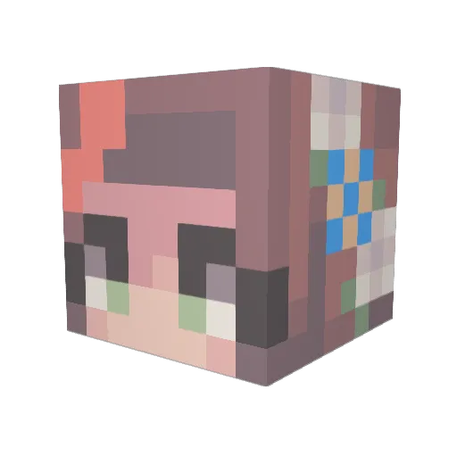 betagamespt Minecraft avatar head, 3D render