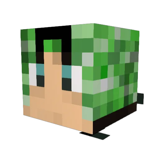 betamarie Minecraft avatar head, 3D render