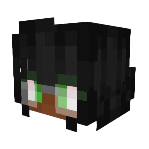 betav96 Minecraft avatar head, 3D render