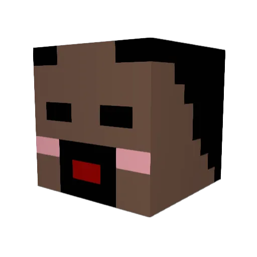 betchos Minecraft avatar head, 3D render
