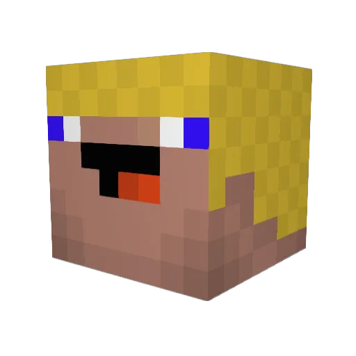 bethan15 Minecraft avatar head, 3D render