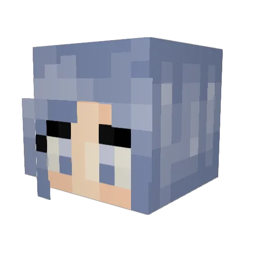 bethieb Minecraft avatar head, 3D render