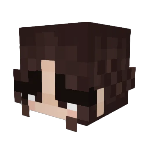 bethlucia Minecraft avatar head, 3D render