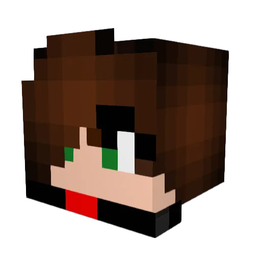betmen66 Minecraft avatar head, 3D render