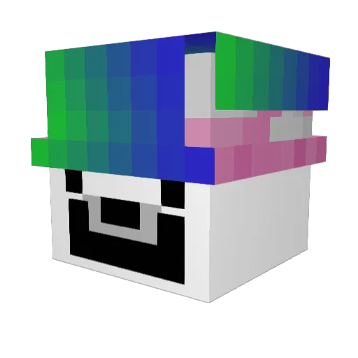 betmenerik Minecraft avatar head, 3D render