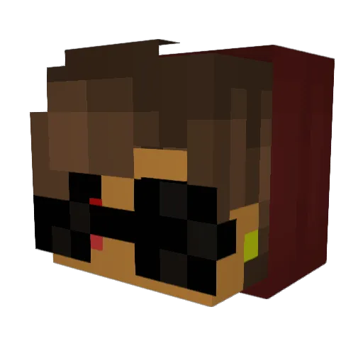 bettasystem Minecraft avatar head, 3D render
